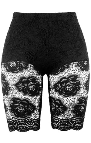 Sweet Roses Biker Shorts