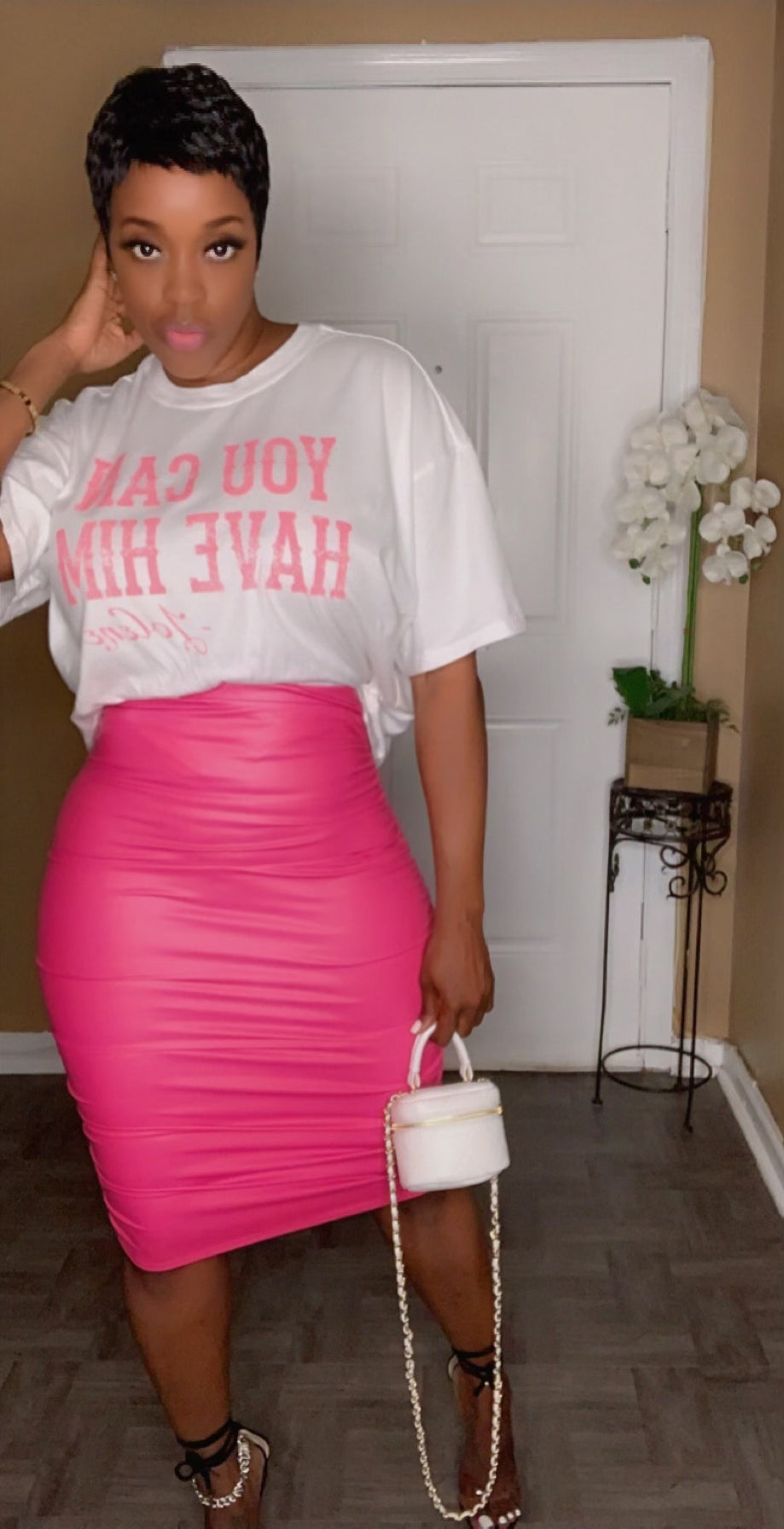 Popping In Pink Skirt