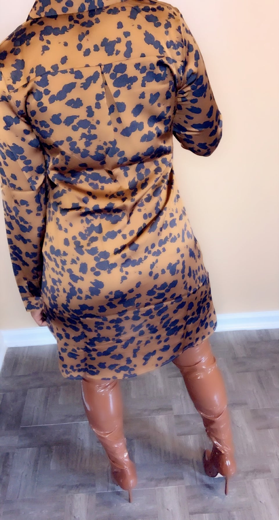 It's All Over Me Shirt Dress