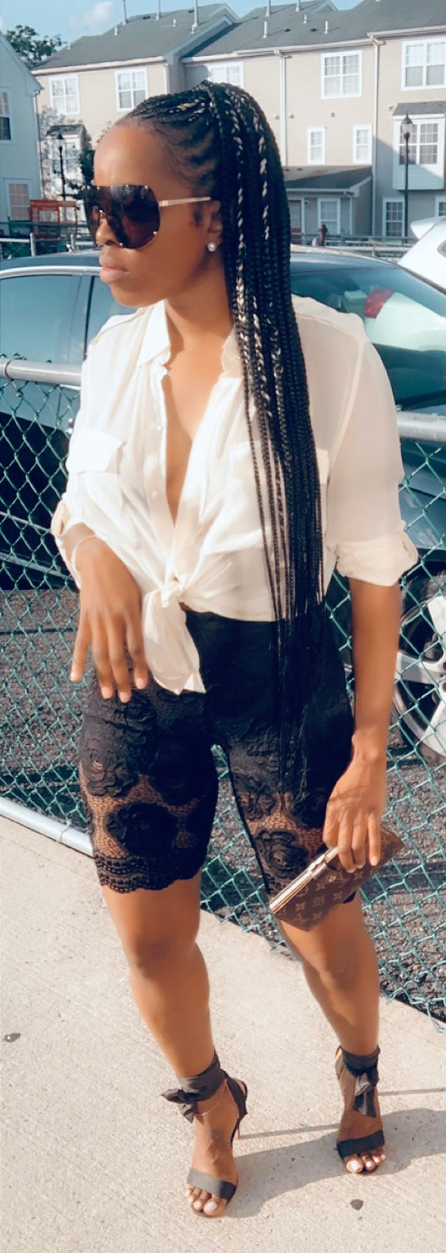 Sweet Roses Biker Shorts